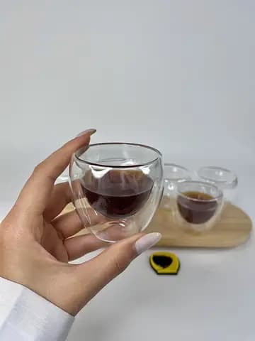 شات دوجداره بدون دسته 6 عددی