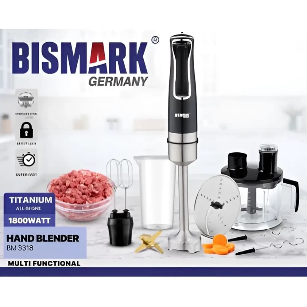 گوشت کوب بیسمارک مدل BISMARK-BM3318 (اورجینال) – 18 ماه کارت طلایی گارانتی – 60 ماه خدمات پس از فروش معتبر — تصویر ۳
