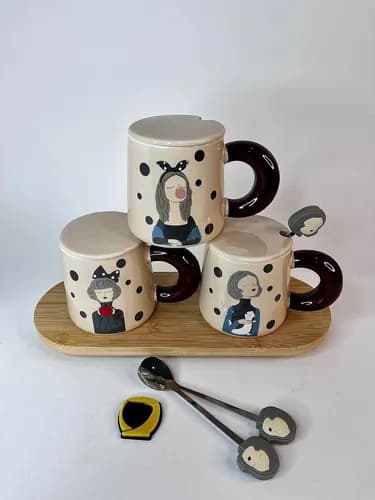 ماگ دختر پاپیونی