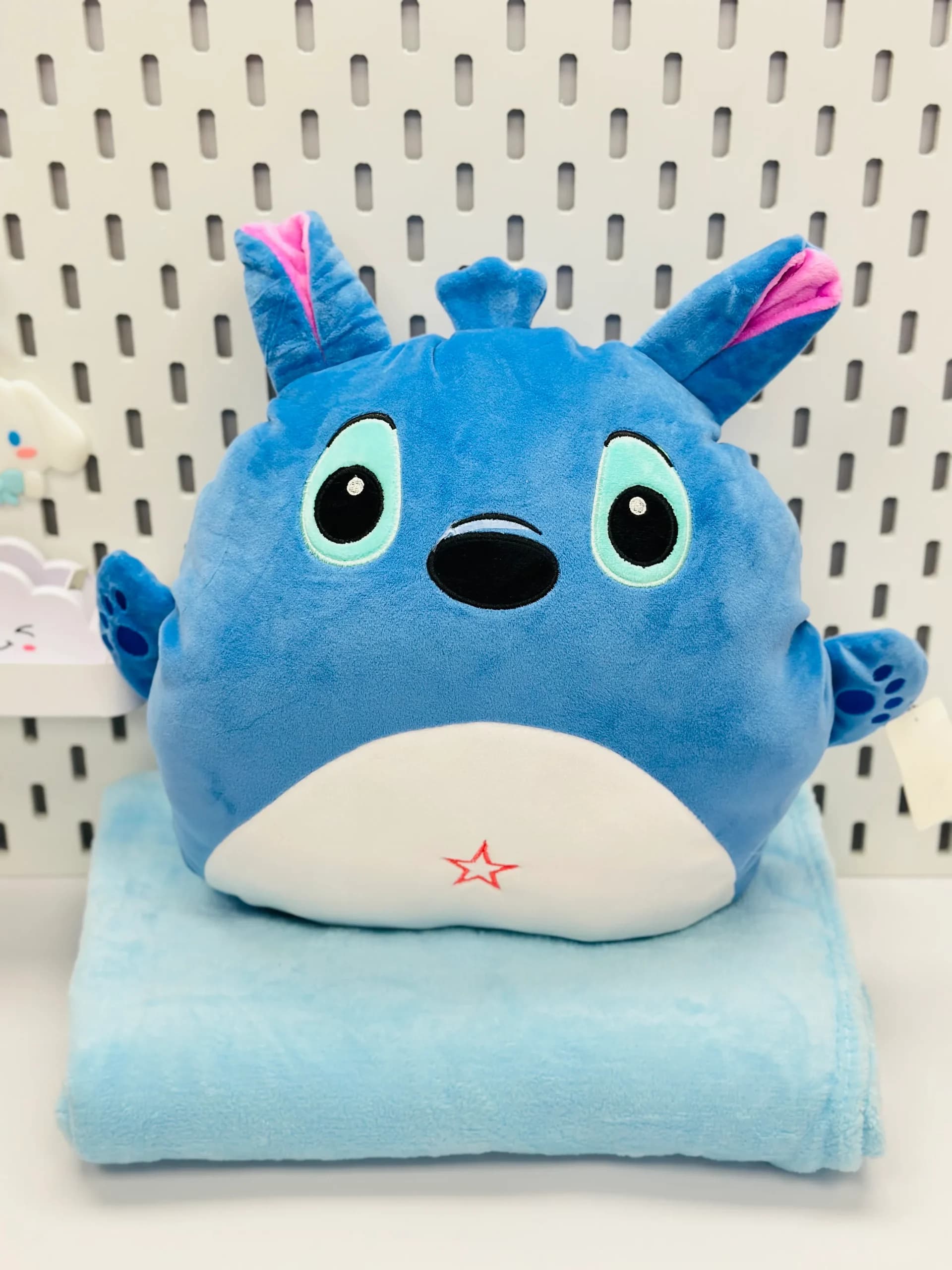 پتو بالشتی فانتزی عروسکی کیوت آبی Cute