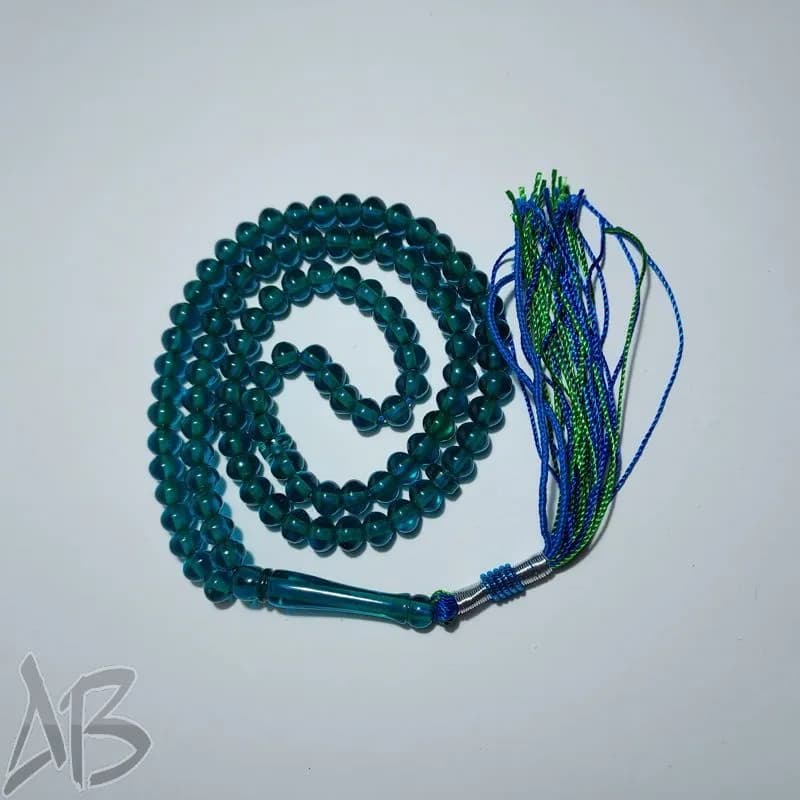 تسبیح سندلوس صددانه (101 دانه) بودار گرد ریز و بسیار خوشرنگ کد 903 آقابزرگ — تصویر ۶