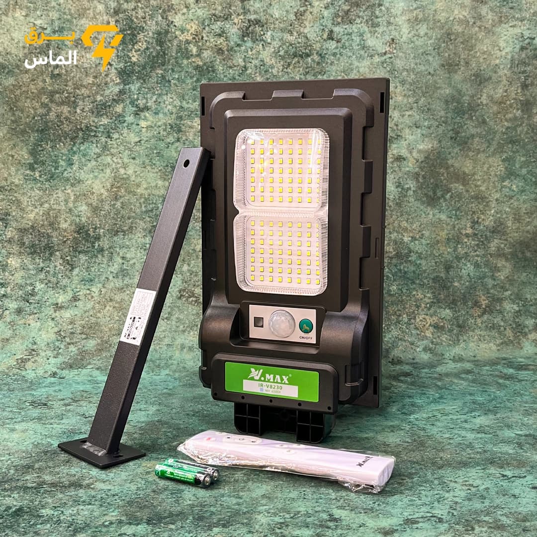 چراغ خیابانی خورشیدی 30 وات ویمکس V-SLT27-30-W (IR-V8230) / ضمانت بازگشت وجه