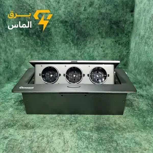 پریز کابینتی توکار سه خانه برند کانکت