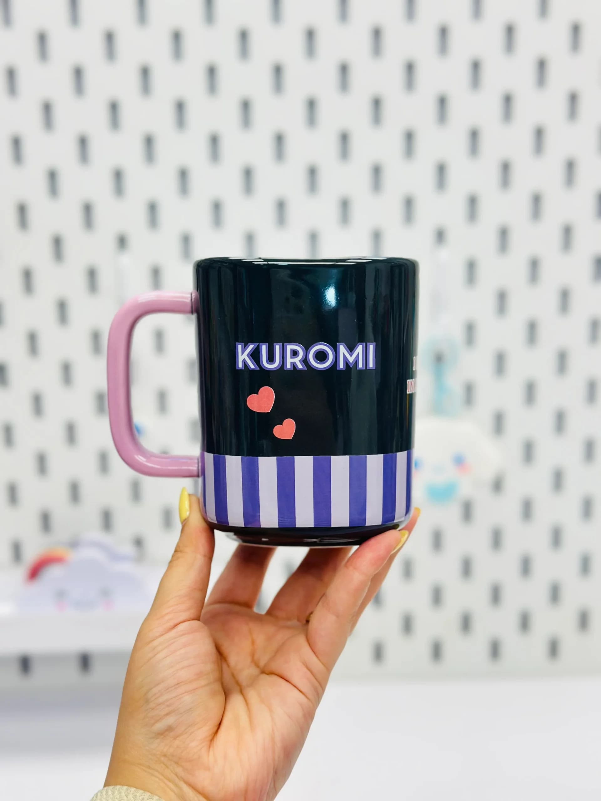 ماگ سرامیکی کیوت کرومی یاسی مشکی KUROMI — تصویر ۳