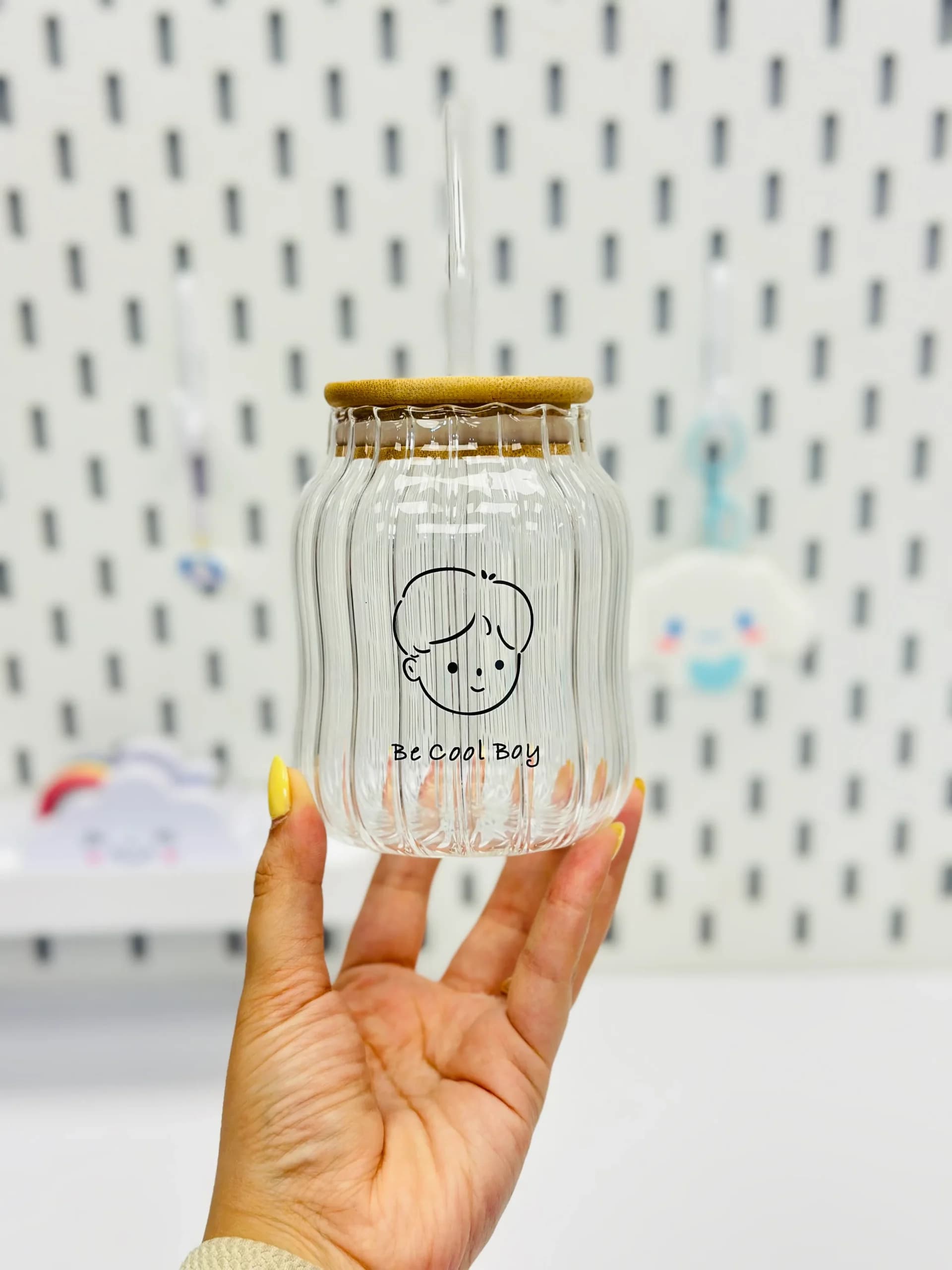 ماگ ست پیرکس دختر پسر درب بامبو کیوت CUTE — تصویر ۳