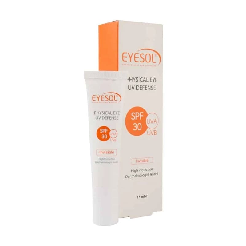 ضد آفتاب دور چشم آیسول SPF 30 بی رنگ 15 میل