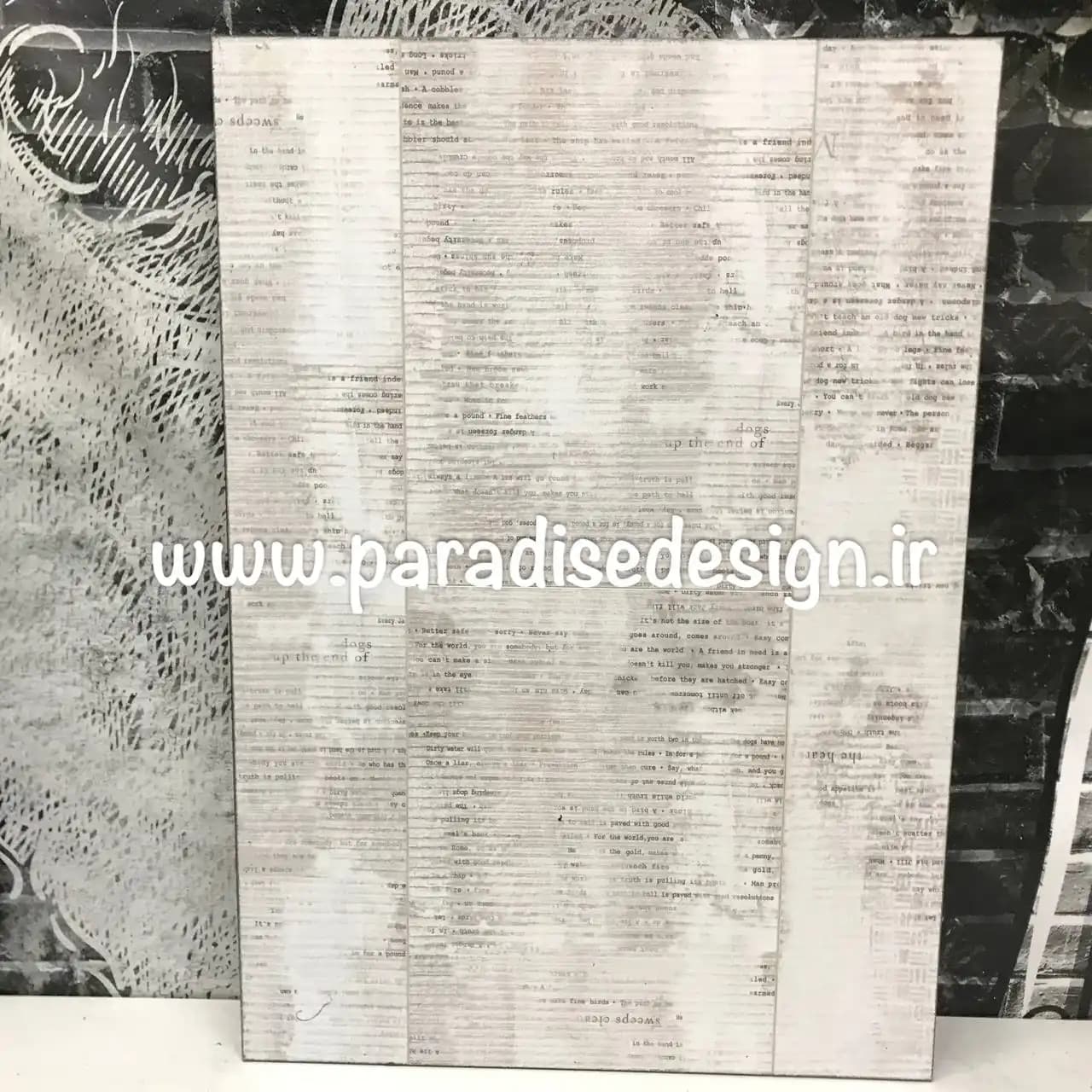 کفپوش طرح بتن طوسی سفید کد 30