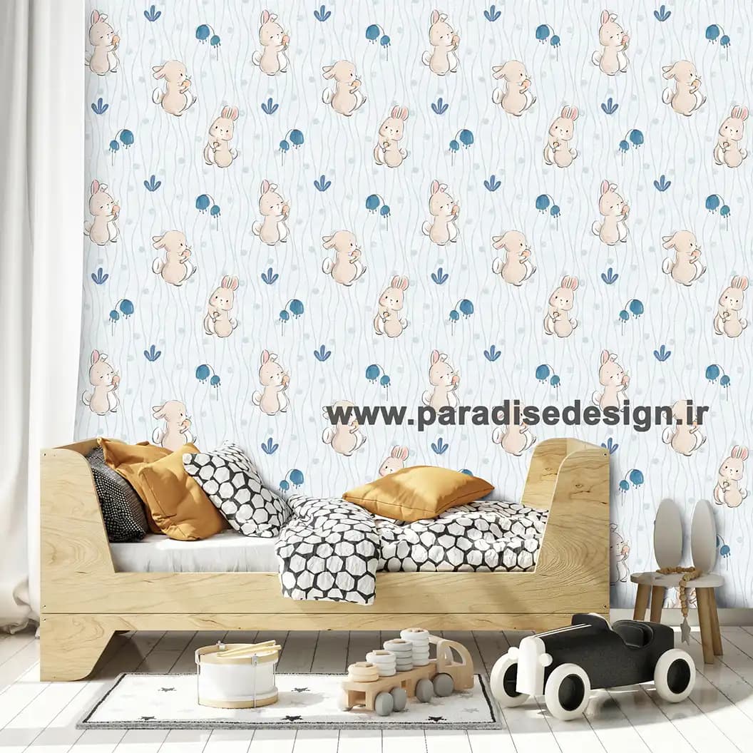 کاغذ دیواری خرگوش شیطون کد D60