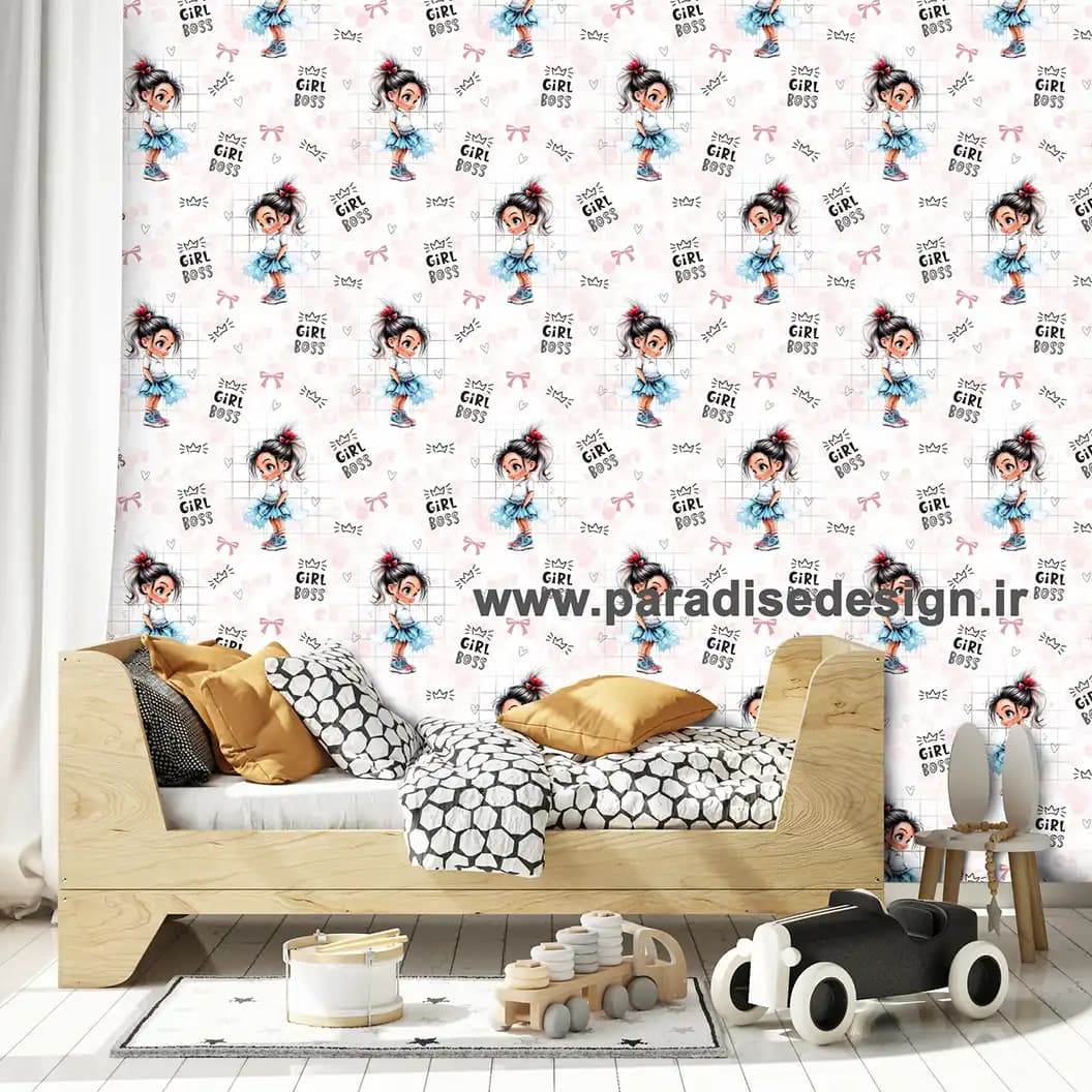 کاغذ دیواری اتاق کودک دخترانه کد D57