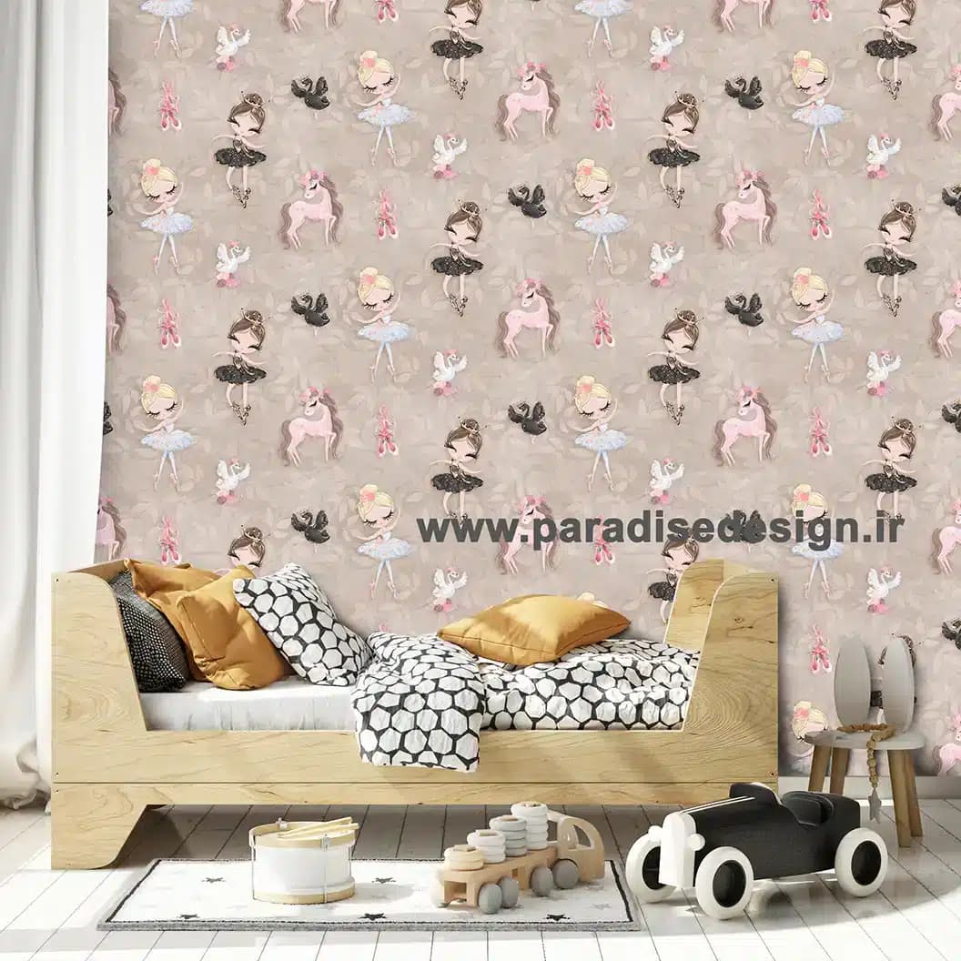کاغذ دیواری کودک دخترانه کد D38