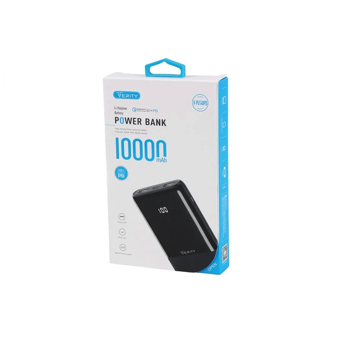 پاوربانک وریتی مدل V-PU148PD ظرفیت 10000 میلی آمپر — تصویر ۵