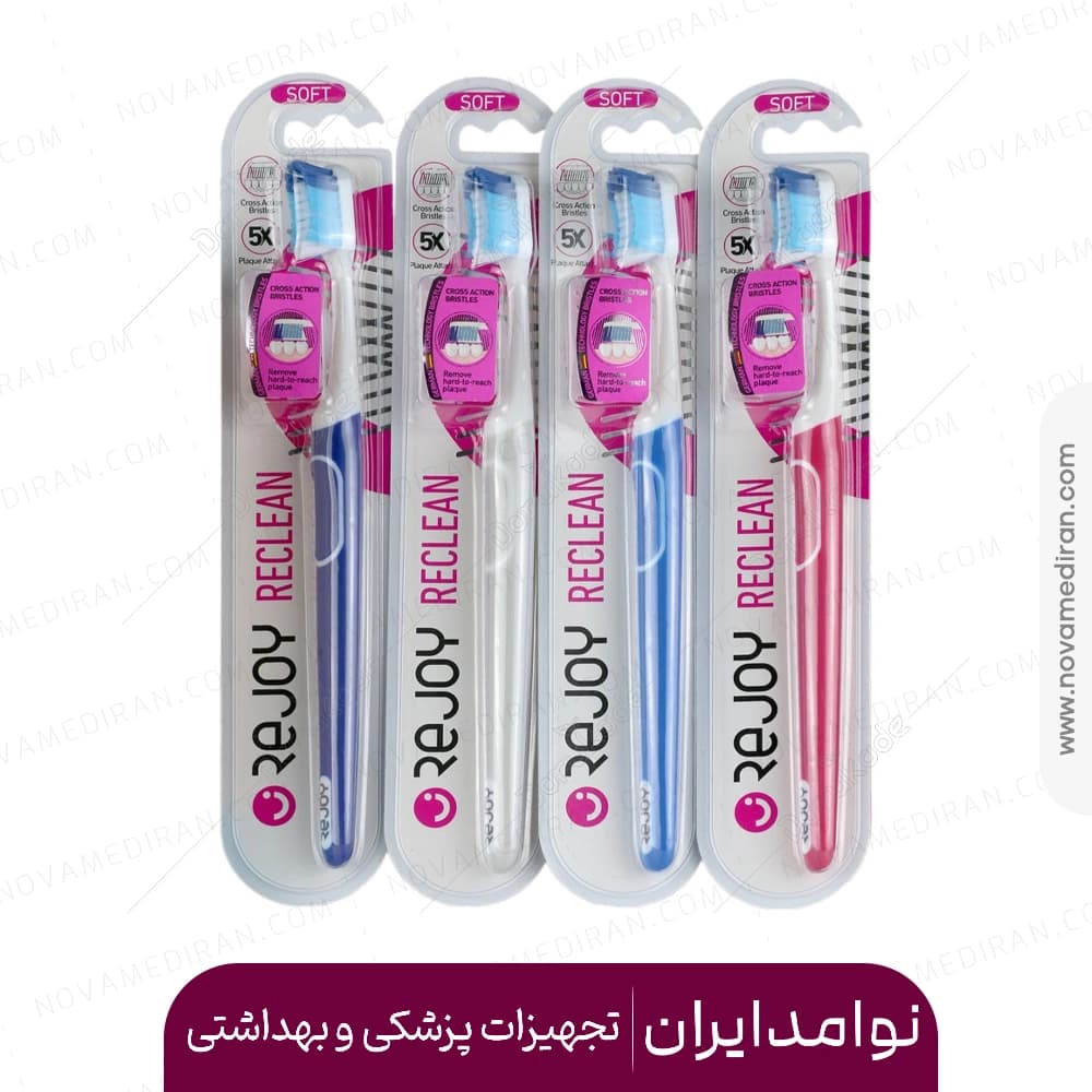 مسواک ری کلین سافت ریجوی با دسته و فرچه زاویه دار — تصویر ۲
