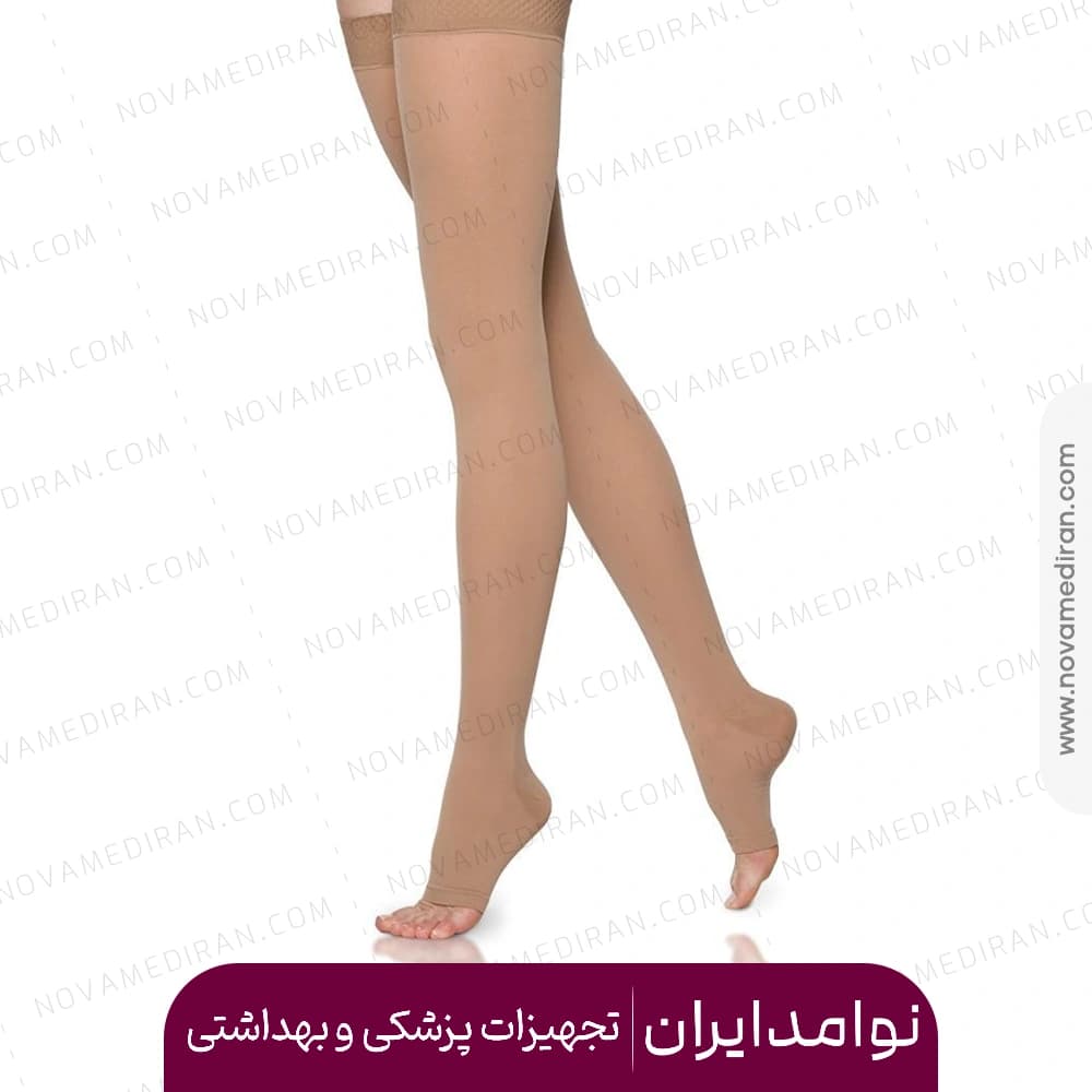 جوراب واریس بالای ران ترکیه‌ای پنجه باز AG برند varicease