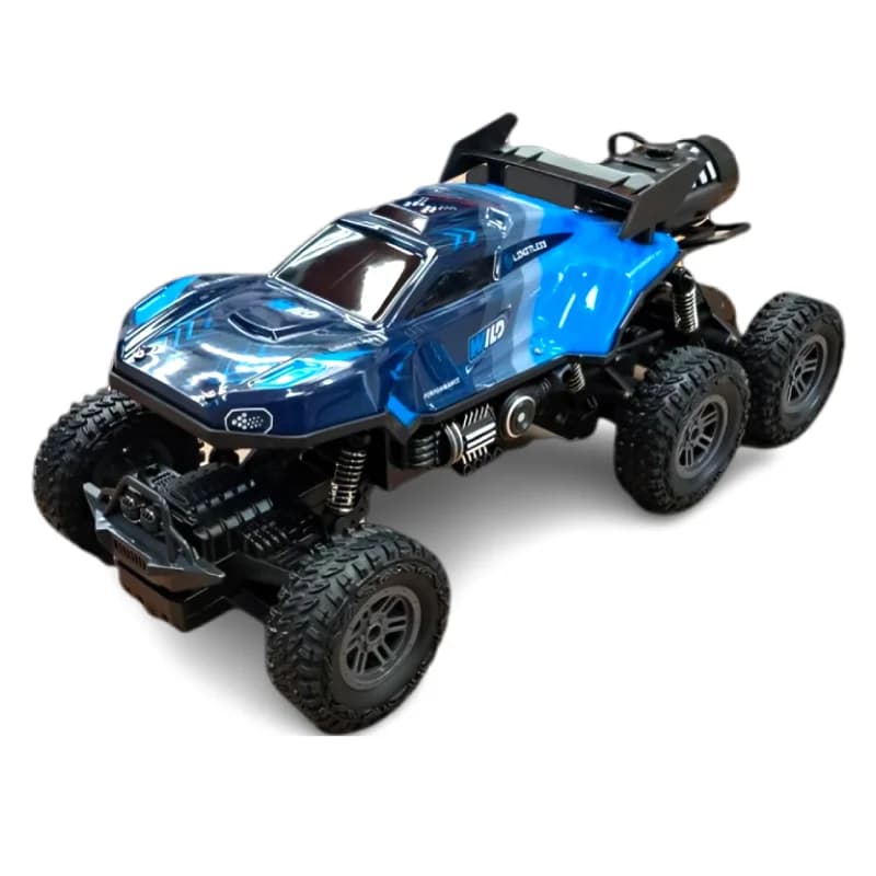 ماشین کنترلی6 چرخ مدل off-road سرمه ای-آبی کدQL776