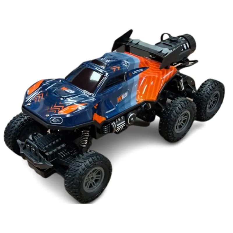 ماشین کنترلی6 چرخ مدل off-road سرمه ای-نارنجی کدQL776