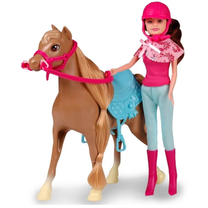 عروسک دختر اسب سوار مدل Natalia Collection Horseback Riding Doll
