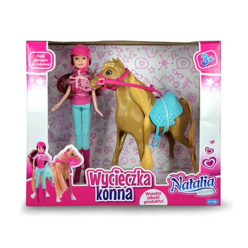 عروسک دختر اسب سوار مدل Natalia Collection Horseback Riding Doll — تصویر ۲