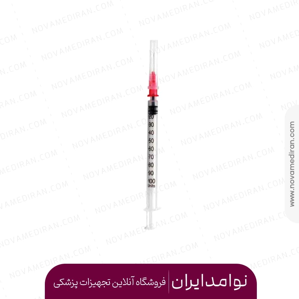 سرنگ انسولین لوئراسلیپ 1 سی سی حلما طب