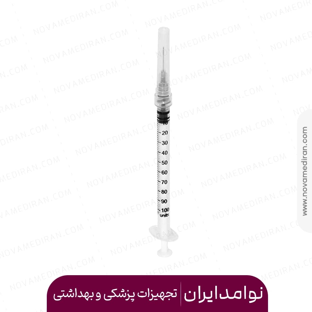 سرنگ انسولین لوئرلاک حلما طب 1 سی سی