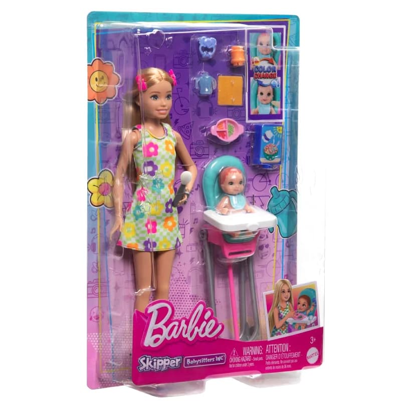 عروسک باربی مدل Skipper Babysitter کد HTK35MAT — تصویر ۶