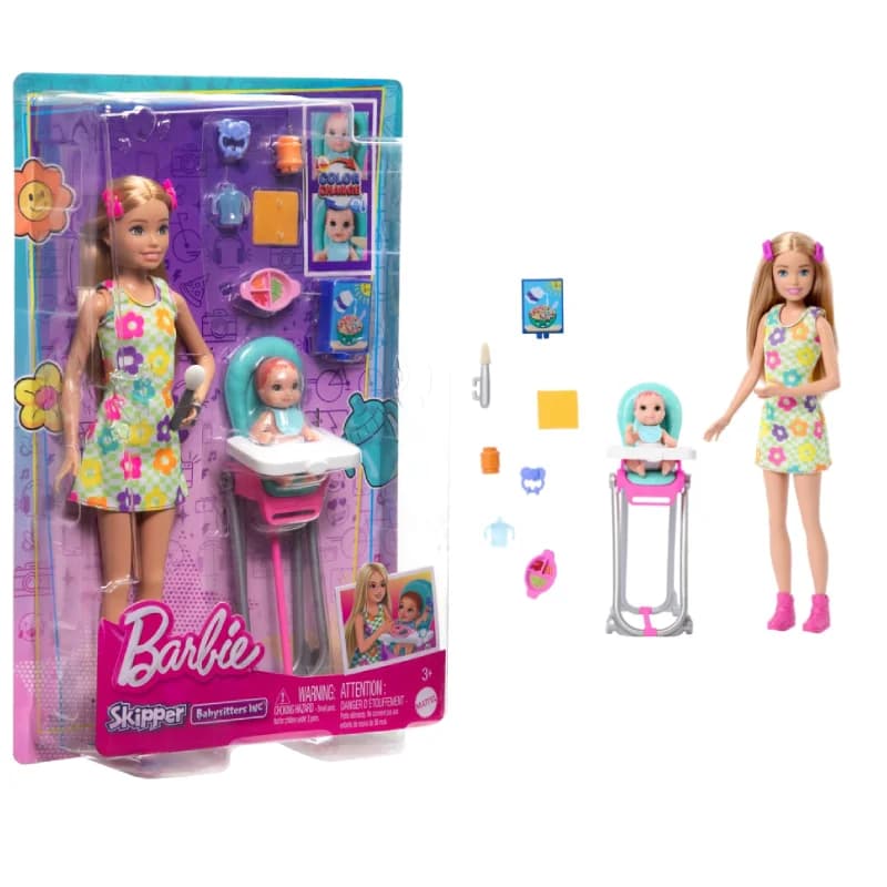 عروسک باربی مدل Skipper Babysitter کد HTK35MAT