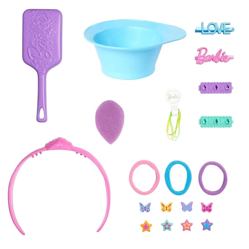 عروسک باربی سر آرایشی مدل Barbie Hair Design Bust کدJFG81MAT — تصویر ۴