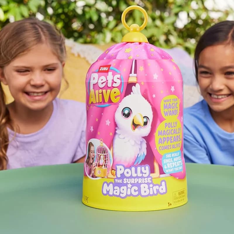 پرنده رباتیک سخنگو Pets Alive Polly مدل Magic Bird برند zuru — تصویر ۶