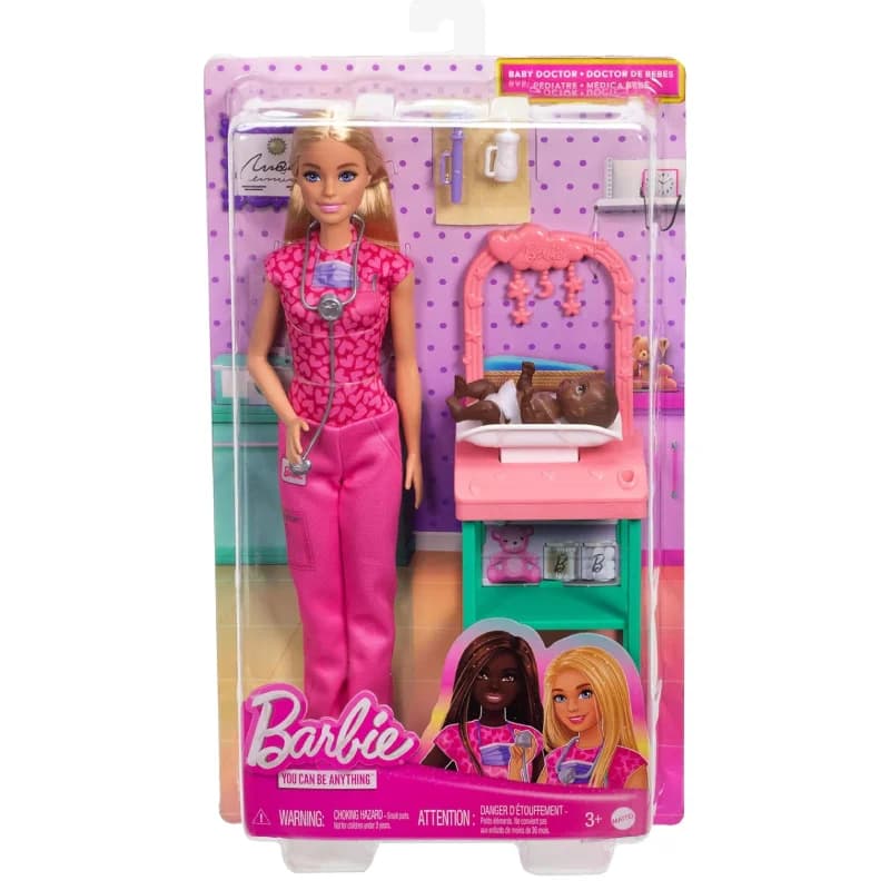 عروسک باربی مدل Doctor Doll with Blonde Fashion — تصویر ۳