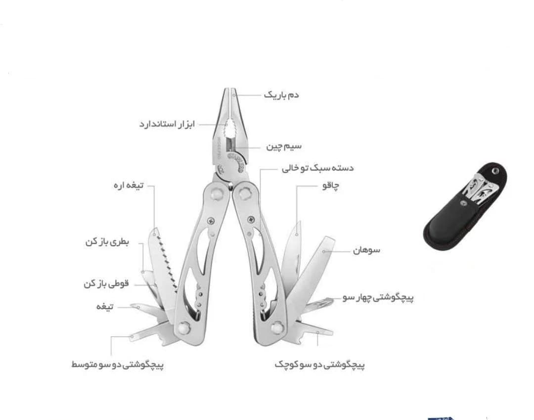 مینی پلایر ۱۲ کاره برند WORKPRO ورک پرو کد کالا WP382001