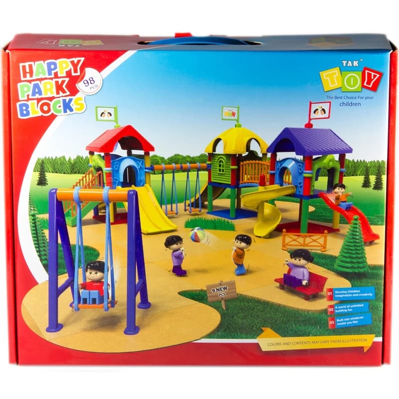 بازی آموزشی 98 تکه تک توی مدل Happy Park Blooks