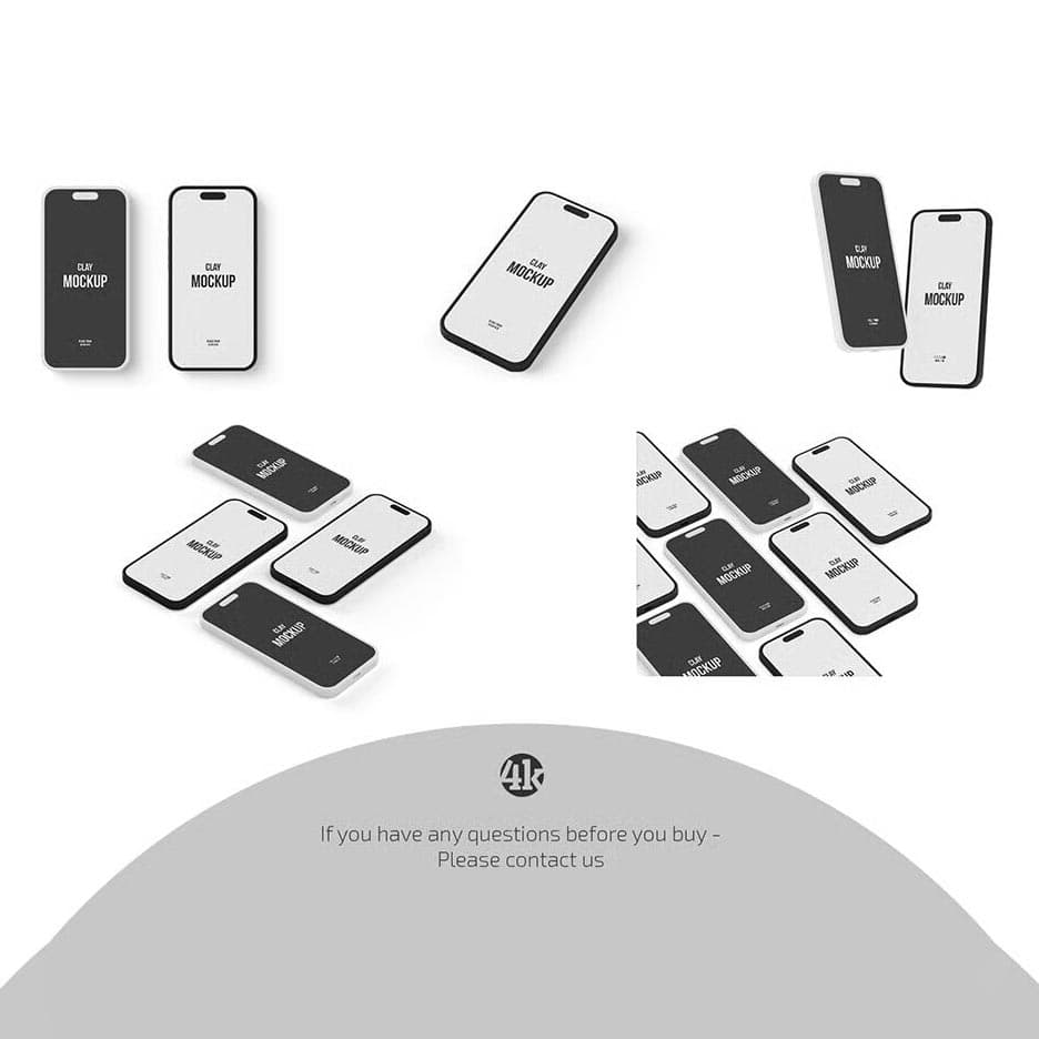 موکاپ آیفون 3D — تصویر ۴
