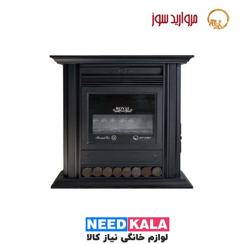 بخاری مروارید سوز شومینه گازسوز 28000 مدل رویال