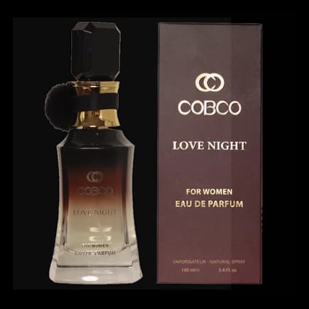 ادکلن شرکتی زنانه کوبکو مدل Love Night حجم 100 میلی لیتر