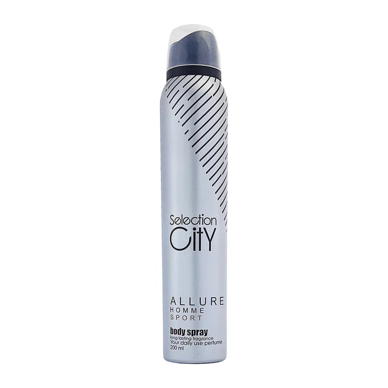 اسپری بدن مردانه سلکشن سیتی مدل allure homme حجم 200 میلی لیتر