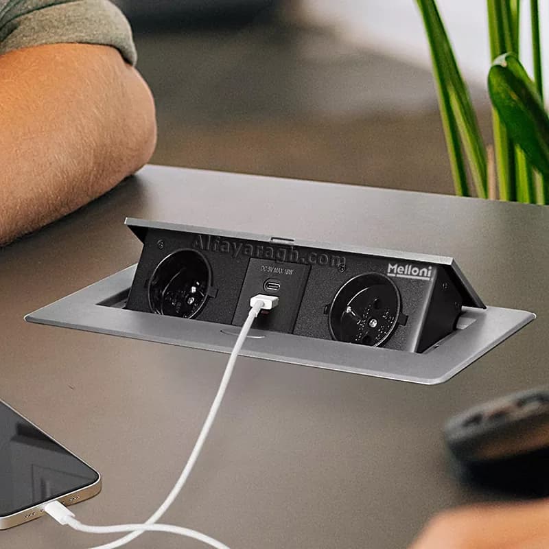 پریز توکار کابینتی ملونی مدل 10090 — تصویر ۲