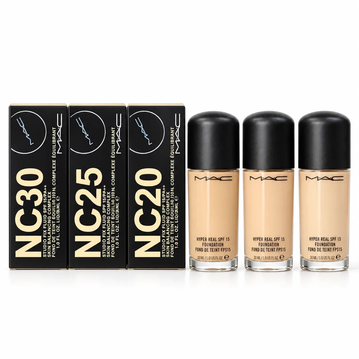 کرم پودر مک MAC مدل Studio Fix Fluid SPF15 حجم 30 میلی لیتر