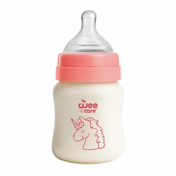 بطری شیرخوری وی کر مدل پیرکس دهانه عریض حجم 100 میلی لیتر- (Wee Care-B308)