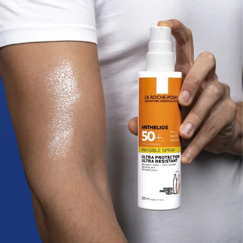اسپری ضد آفتاب بدن لاروش پوزای مدل Anthelios Invisible مقاوم به آب SPF50+ حجم 200 میلی لیتر — تصویر ۶