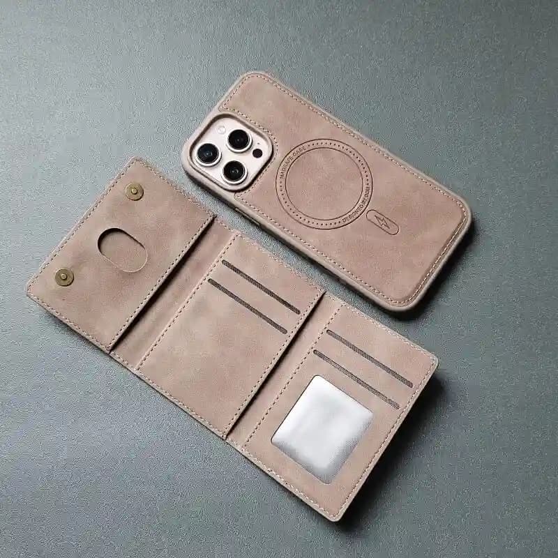 ولت مگ‌سیف چرمی آیفون 14 مدل DDU – iPhone 14 DDU Magsafe Wallet