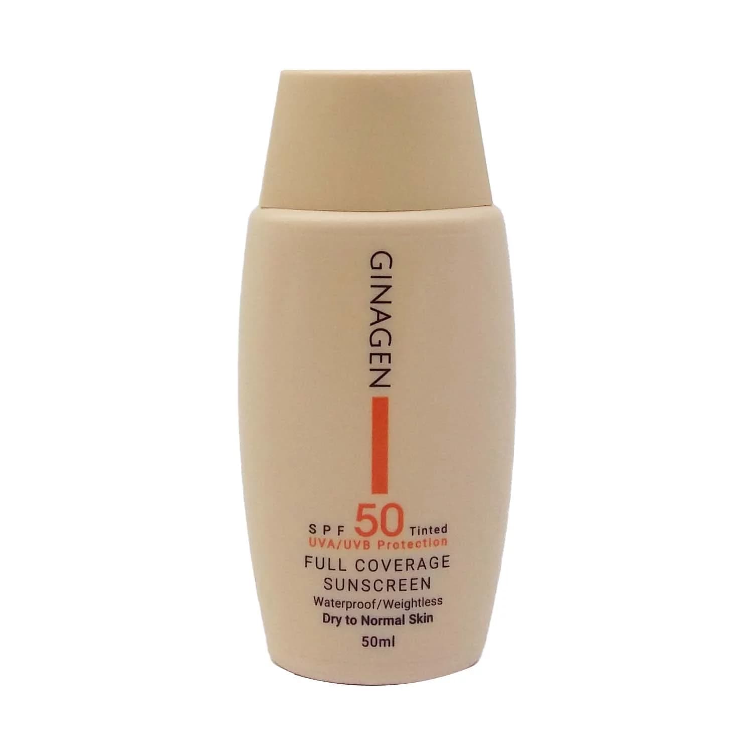کرم ضد آفتاب پوست خشک spf 50 کد 02 ژیناژن – ginagen