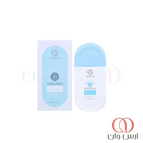 کرم ضدآفتاب بدون رنگ استلین spf80 حجم 100 میل