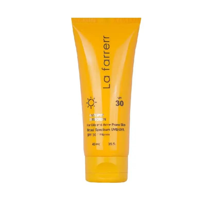 کرم ضد آفتاب پوست چرب بی رنگ spf 30 لافارر – LAFARRERR