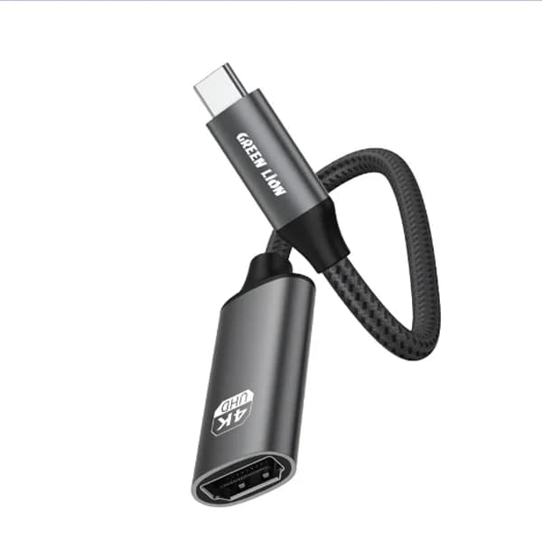 کابل تبدیل USB-C به HDMI گرین لاین GN4KCTHDMIBK — تصویر ۳