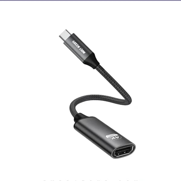 کابل تبدیل USB-C به HDMI گرین لاین GN4KCTHDMIBK