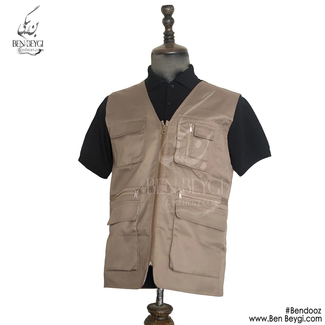 جلیقه کار جنس کجراه جیب دار کد AB-17278