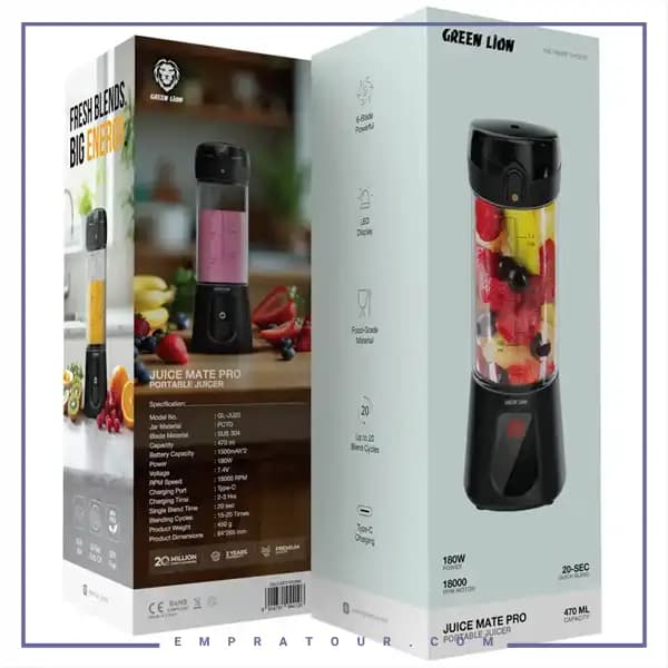 مخلوط کن شارژی گرین لاین GNJUMTPR20B — تصویر ۷