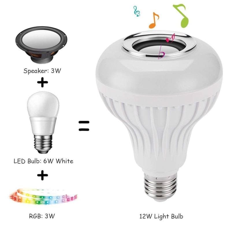 لامپ و اسپیکر بلوتوث هوشمند کد Smart LED Music Bulb — تصویر ۶