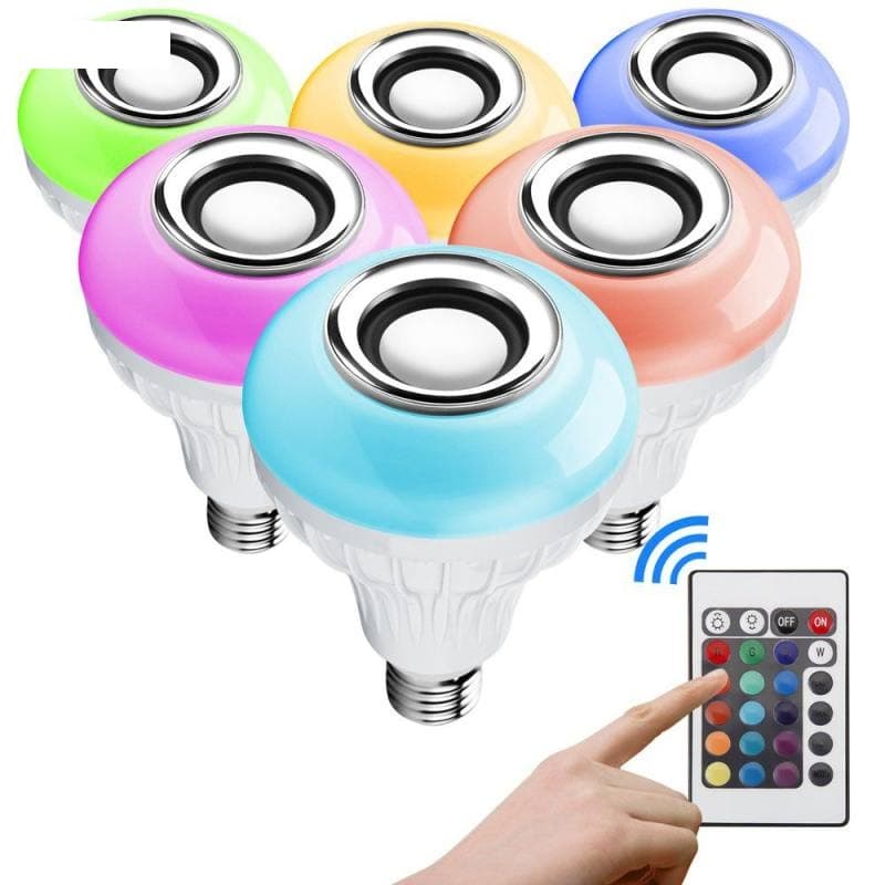 لامپ و اسپیکر بلوتوث هوشمند کد Smart LED Music Bulb — تصویر ۳