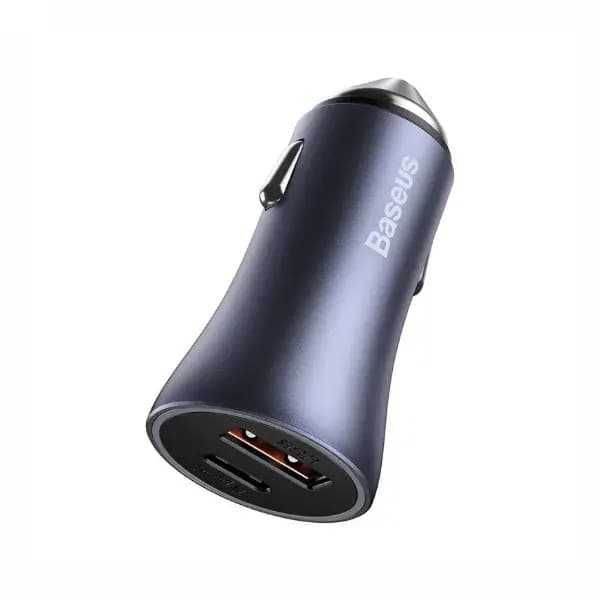 شارژر فندکی فست شارژ با کابل تایپ سی بیسوس TZCCJD-0G — تصویر ۲