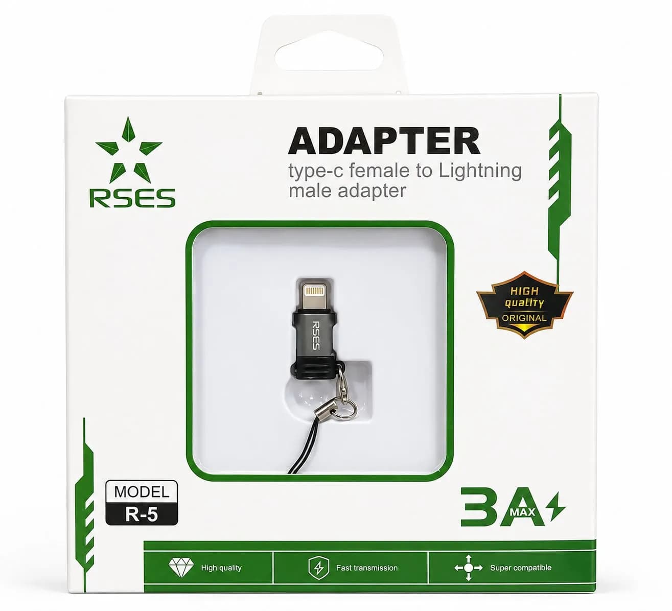 تبدیل‌ Type-C به Lightning برند RSES مدل R-5 — تصویر ۳
